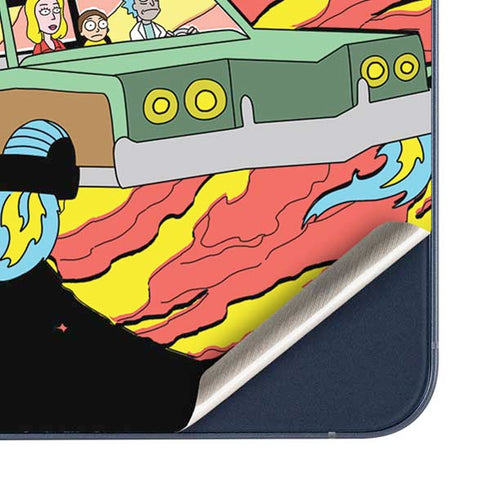 Adult Swim Rick and Morty Family Wagon Galaxy A35 5G Skin